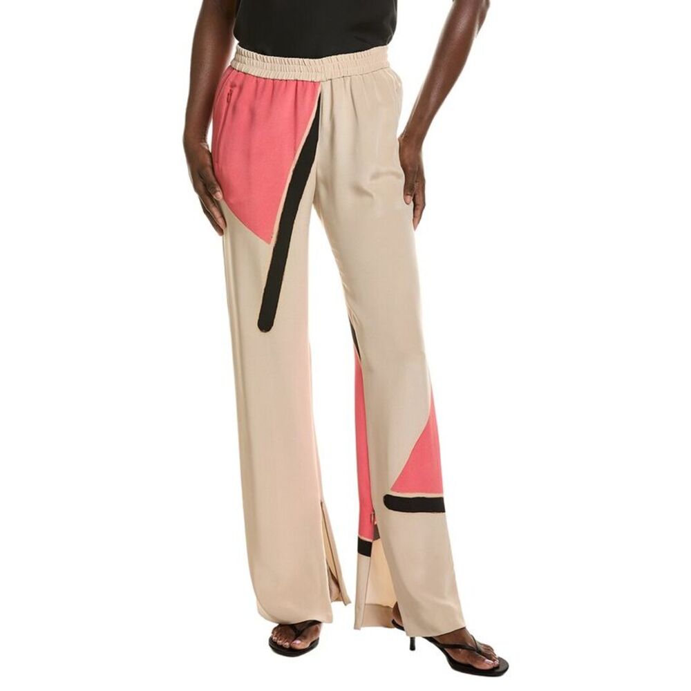 Akris Womens  Carrel Silk Pant, Orange